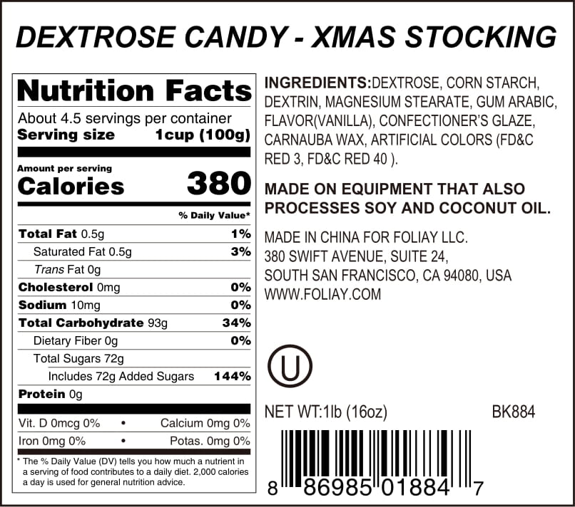Christmas Stocking Candy Sprinkles