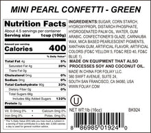 Load image into Gallery viewer, Green Pearl Quin Sprinkles