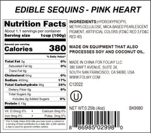 Load image into Gallery viewer, Edible Sequins Pink Heart