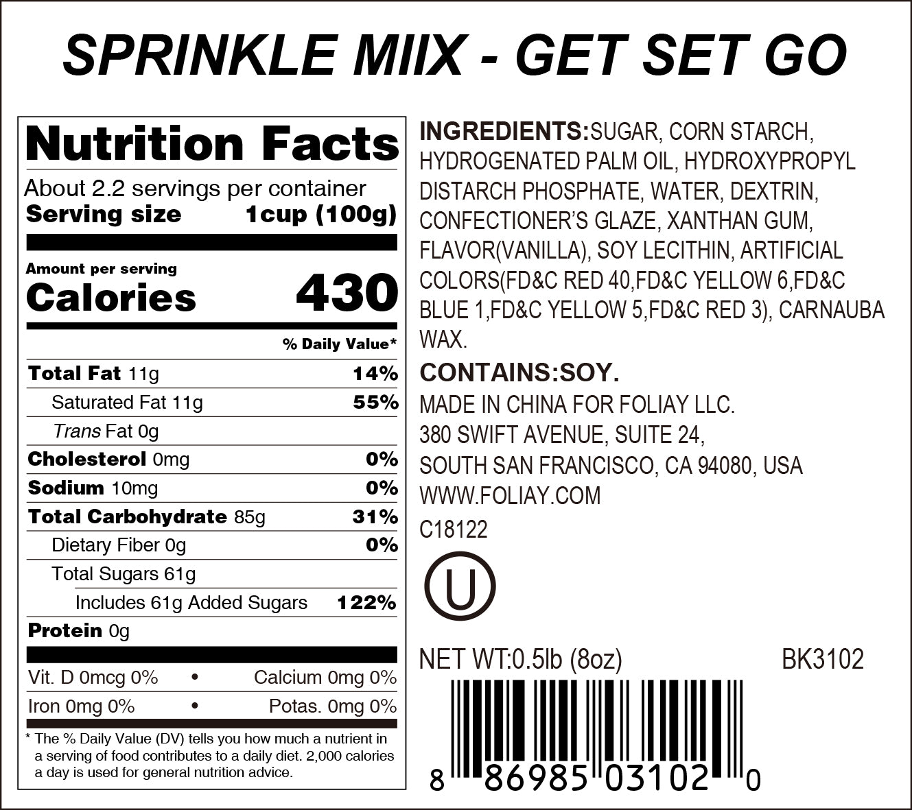 Get Set Go Sprinkle Mix