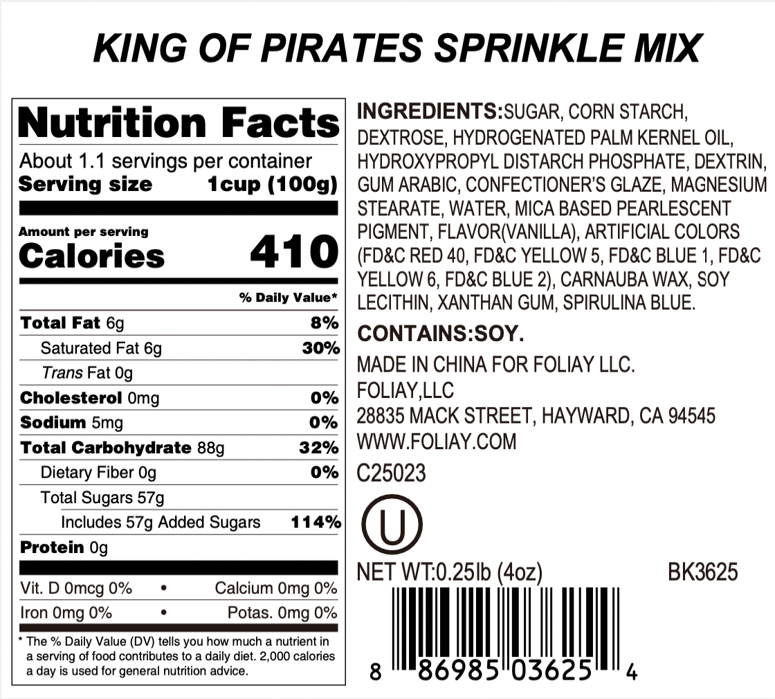 King of Pirates Sprinkle Mix