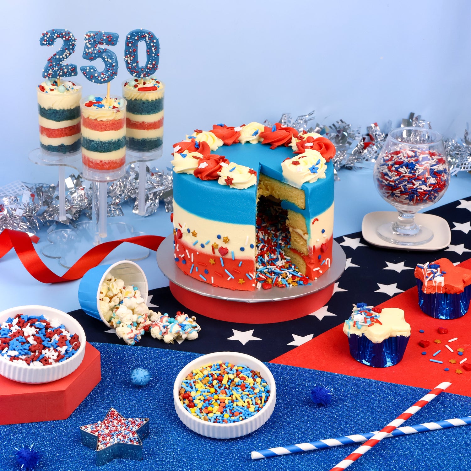 Patriotic Cake Sprinkles