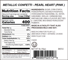 Load image into Gallery viewer, Pink Pearl Hearts Quin Sprinkles
