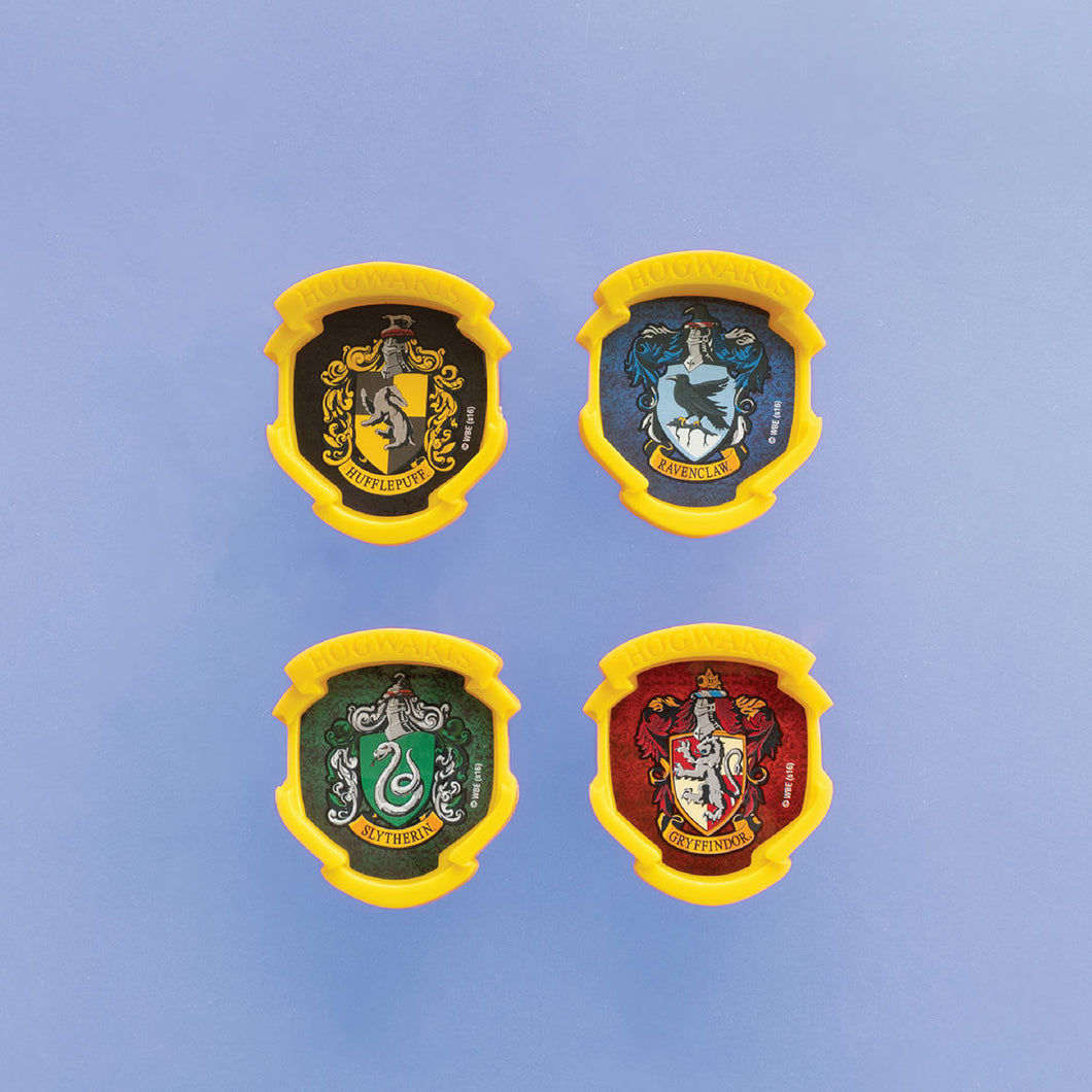 Harry Potter Hogwarts Houses Cupcake Ring Toppers - Set of 12