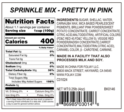 Pretty In Pink Sanding Sugar Mix