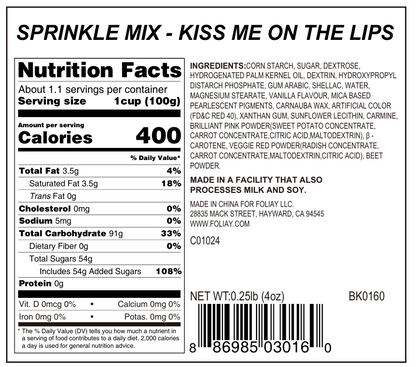 Kiss Me On The Lips Sprinkle Mix