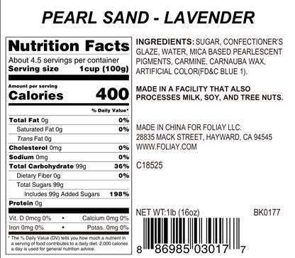 Lavender Sparkling Sanding Sugar Sprinkles