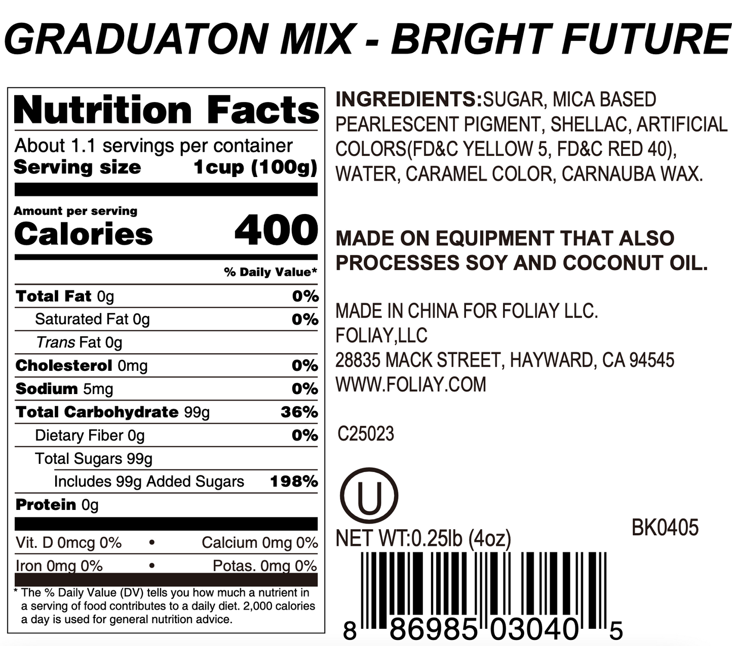Bright Future Sanding Sugar Mix