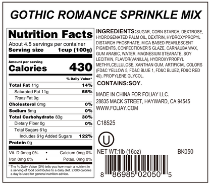 Gothic Romance Sprinkle Mix