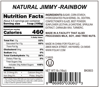 Natural Rainbow Jimmies Mix
