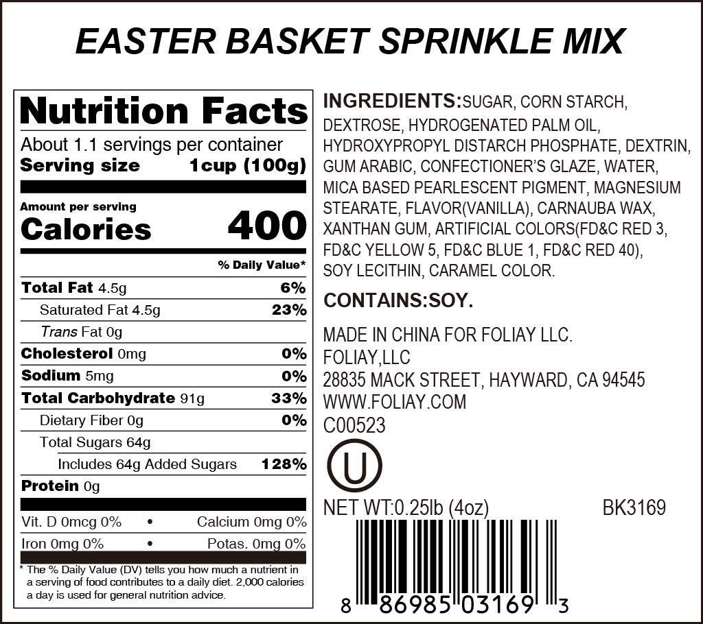 Easter Basket Sprinkle Mix