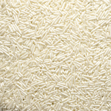 Load image into Gallery viewer, White Pearlized Jimmies Sprinkles 10lb
