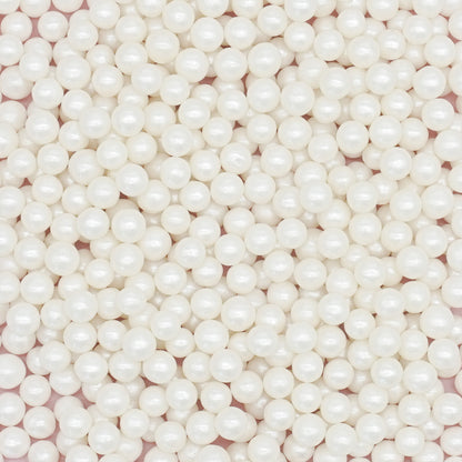 White Shimmer Sugar Pearls (7mm)
