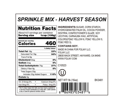 Harvest Season Jimmies Mix