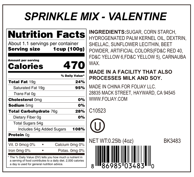 Valentine Jimmies Mix