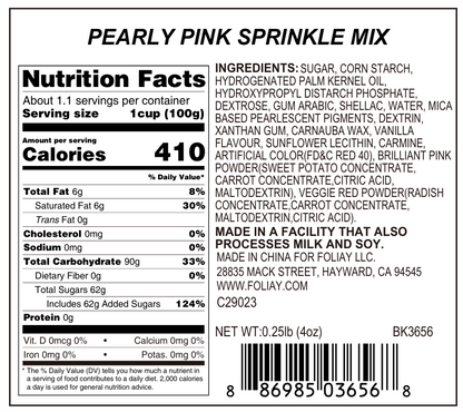 Pearly Pink Sprinkle Mix