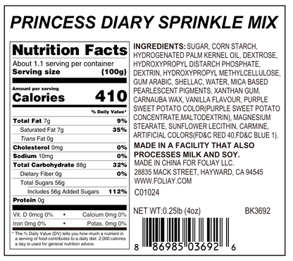 Princess Diary Sprinkle Mix