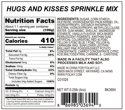 Hugs and Kisses Sprinkle Mix