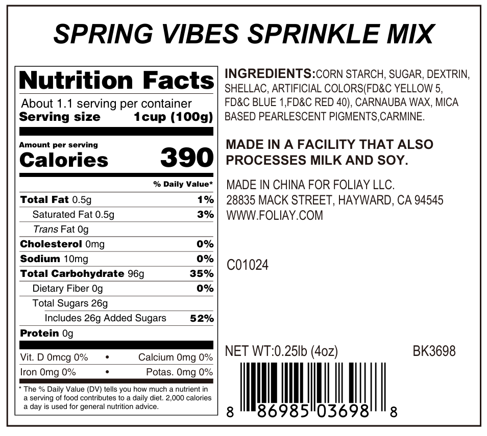 Spring Vibes Nonpareils Mix