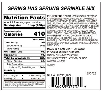Spring Has Sprung Sprinkle Mix