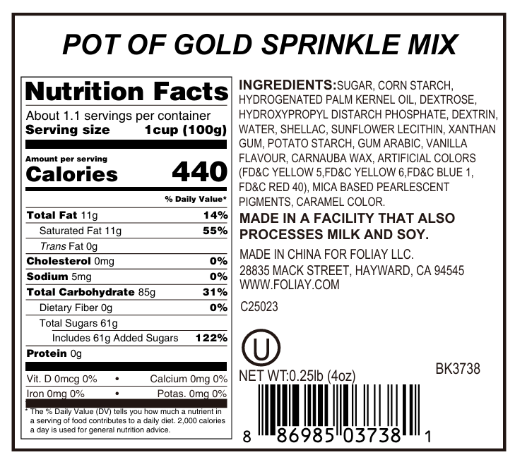 Pot Of Gold Sprinkle Mix
