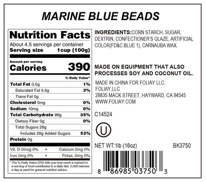 Marine Blue Nonpareils