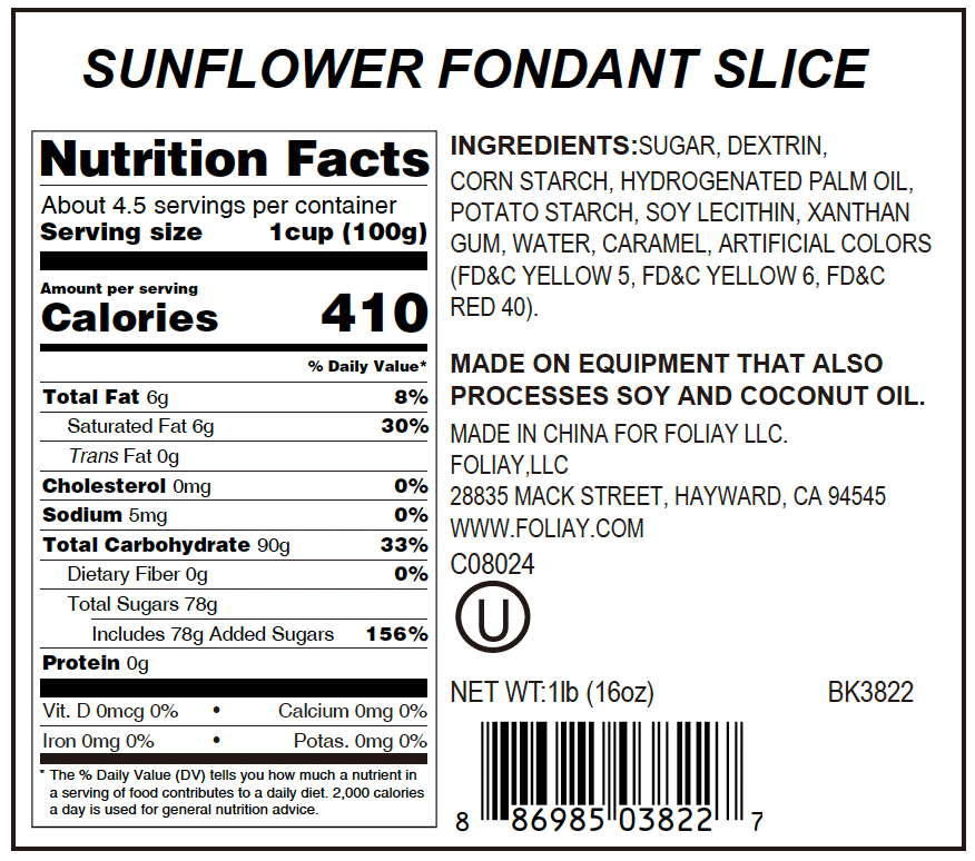 Sunflower Edible Cake Decoration