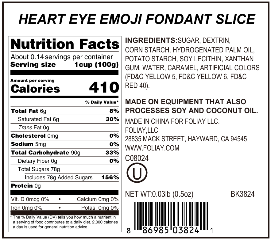 Heart Eyes Emoji Edible Cake Decoration