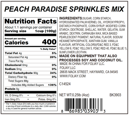 Peach Paradise Hot Cocoa Toppings