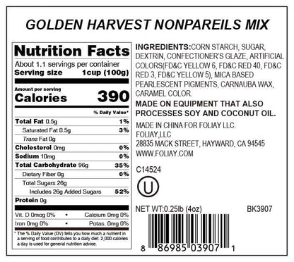 Golden Harvest Nonpareils Mix