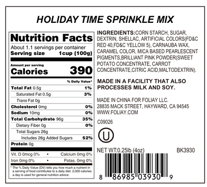Holiday Time Nonpareils Mix