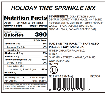 Holiday Time Nonpareils Mix