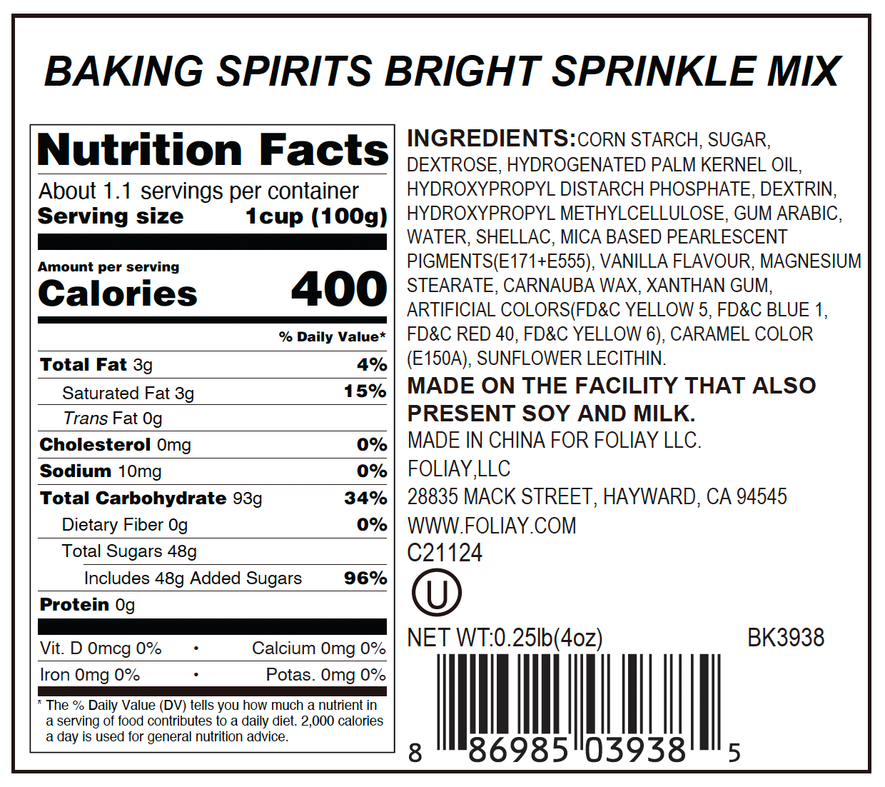 Baking Spirits Bright Sprinkle Mix
