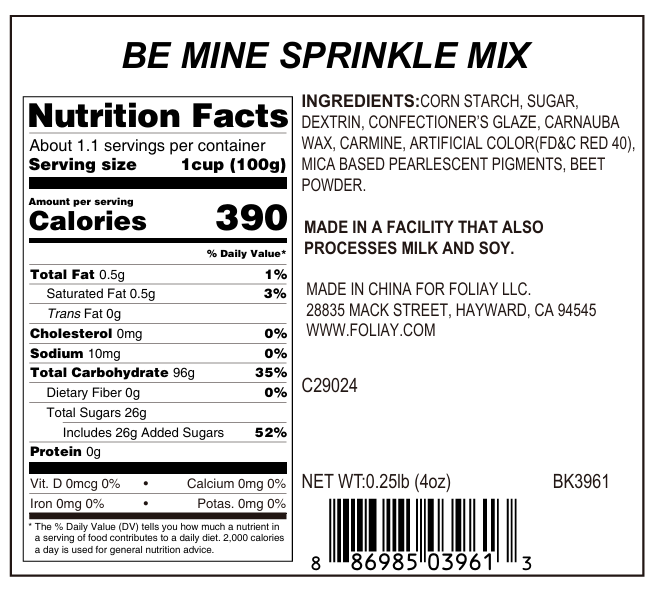 Be Mine Nonpareils Mix