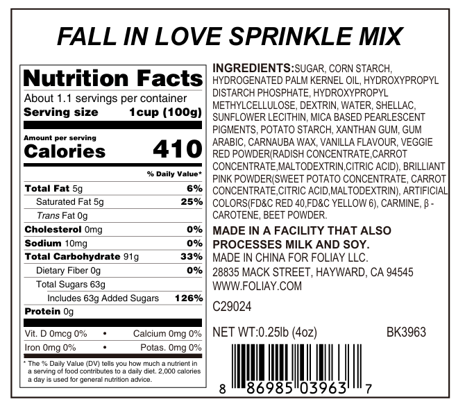 Fall In Love Sprinkle Mix