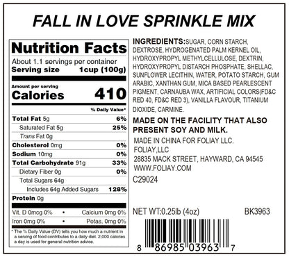 Fall In Love Sprinkle Mix