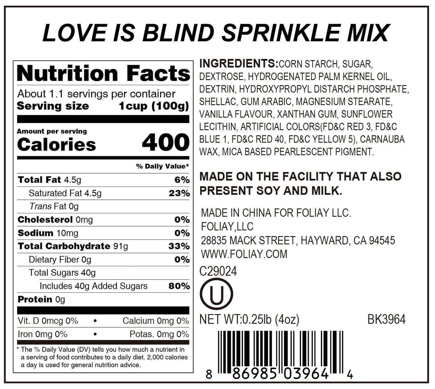 Love Is Blind Sprinkle Mix