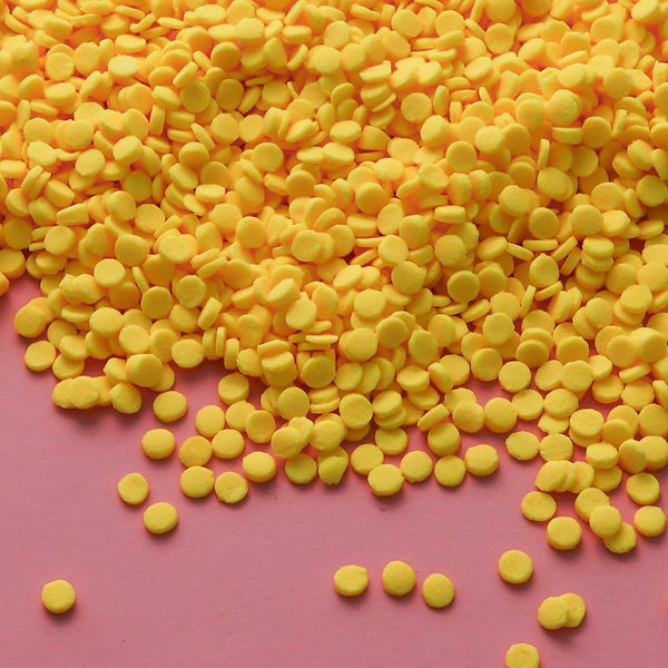 Yellow Sequins Confetti Sprinkles