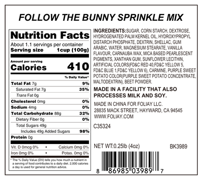 Follow The Bunny Sprinkle Mix