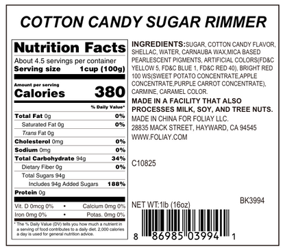 Cotton Candy Cocktail Sugar Rimmer
