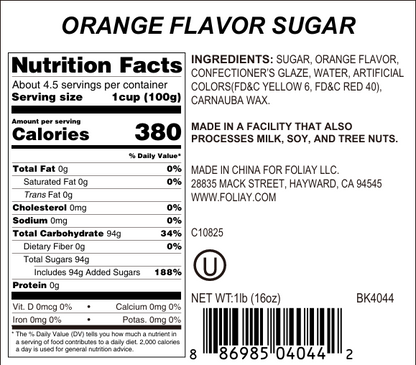 Zesty Orange Cocktail Sugar Rimmer