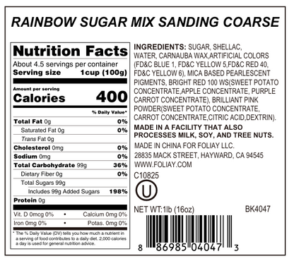 Rainbow Sanding Sugar Mix