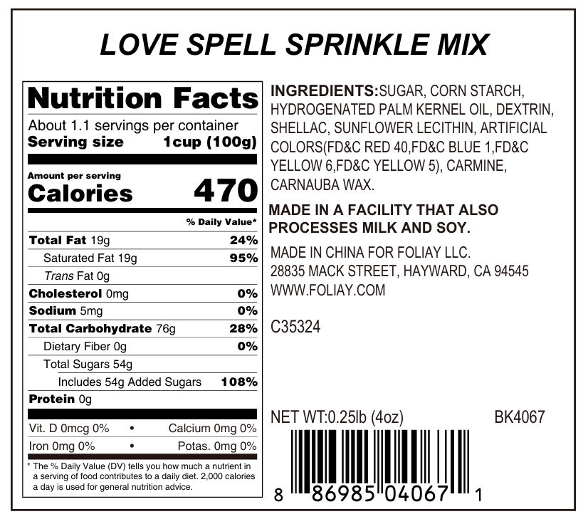 Love Spell Jimmies Mix
