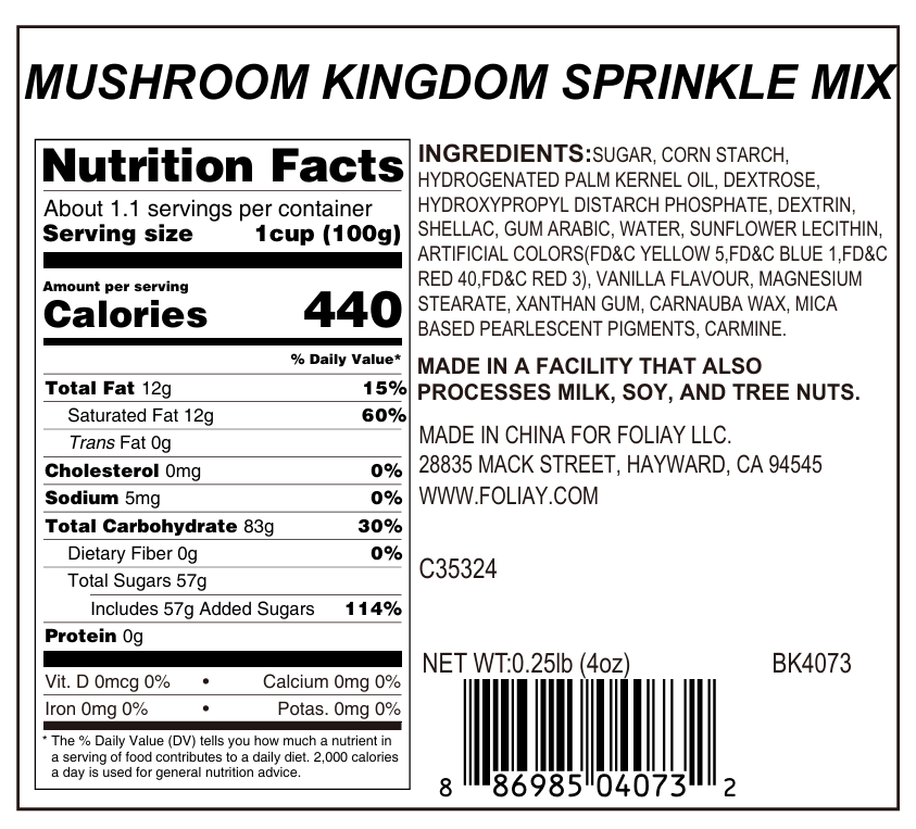 Mushroom Kingdom Sprinkle Mix