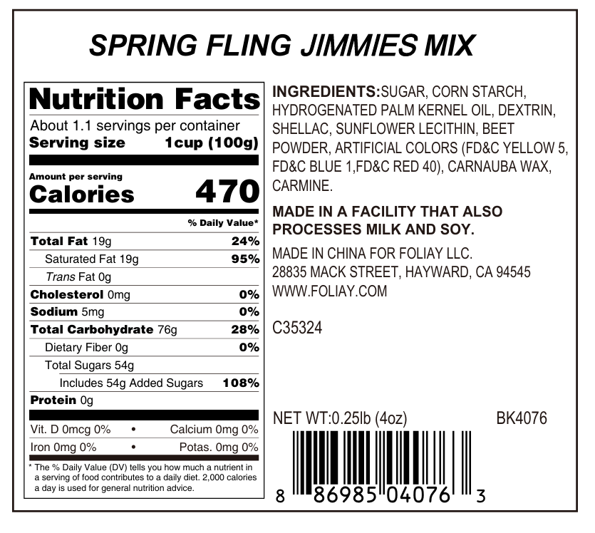 Spring Fling Jimmies Mix