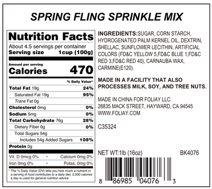 Spring Fling Jimmies Mix