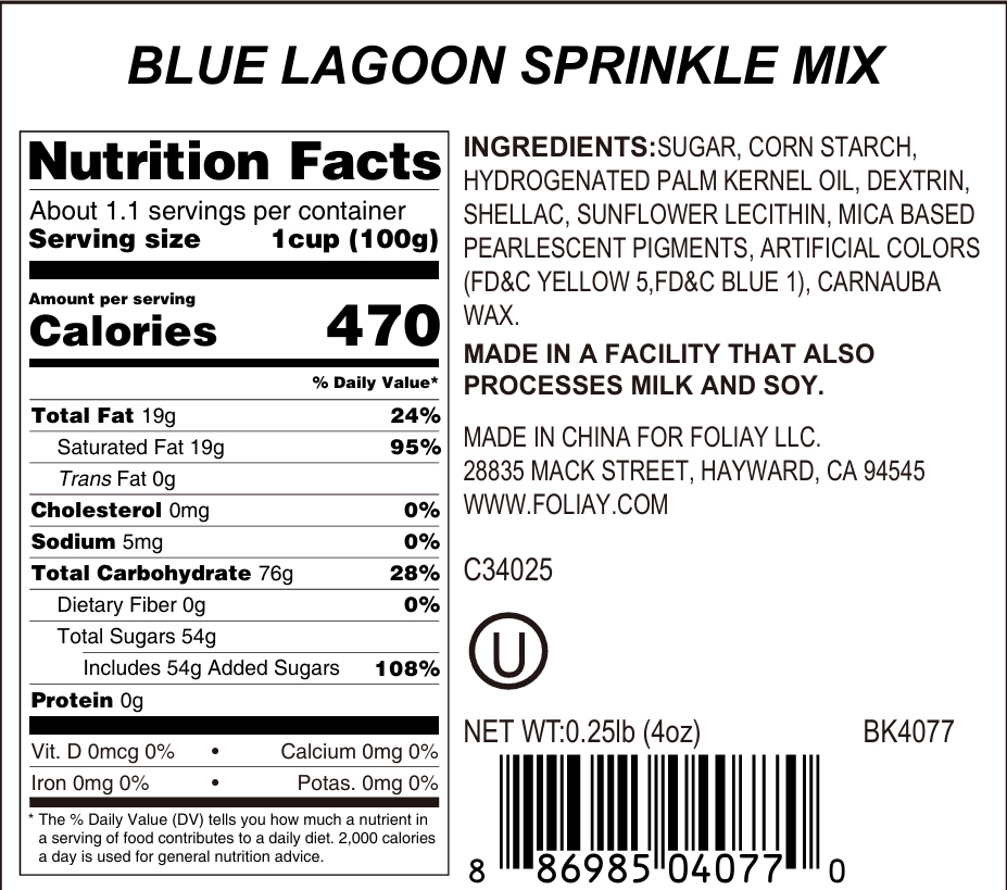 Blue Lagoon Jimmies Mix