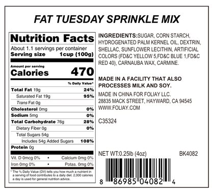 Fat Tuesday Jimmies Mix