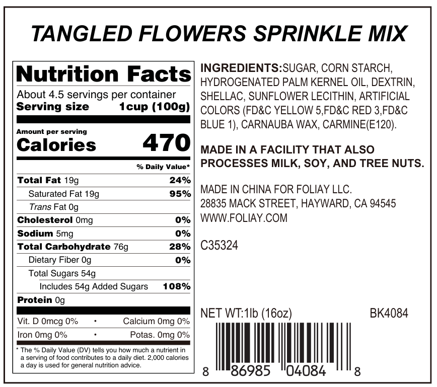 Tangled Flowers Jimmies Mix