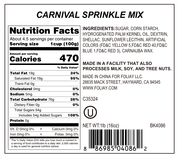 Carnival Jimmies Mix